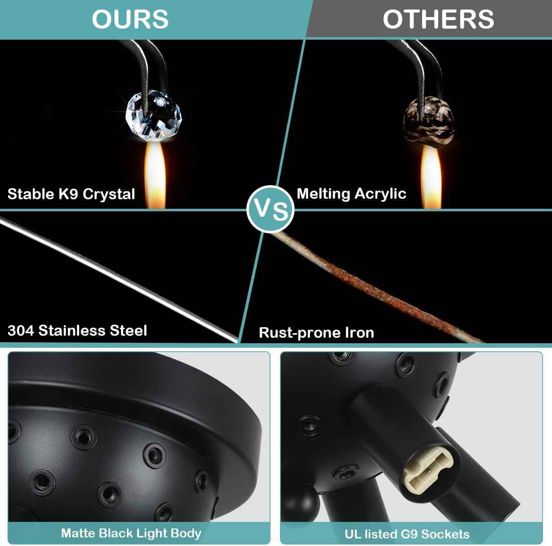 ✨ Crystal Pendant Ceiling Light – Elegance Meets Modern Design 💎