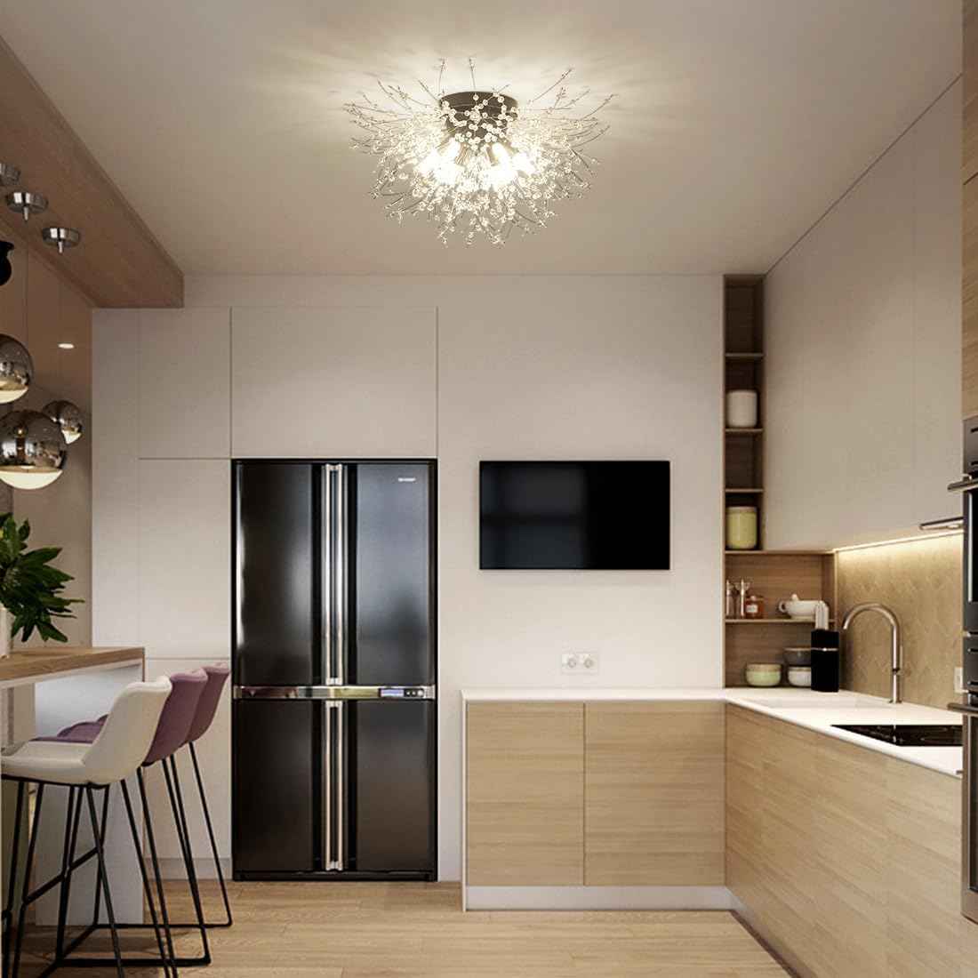 ✨ Crystal Pendant Ceiling Light – Elegance Meets Modern Design 💎