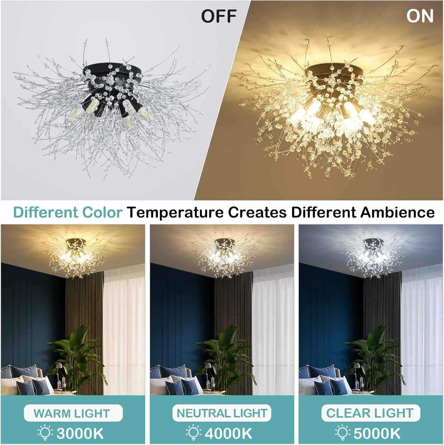 ✨ Crystal Pendant Ceiling Light – Elegance Meets Modern Design 💎