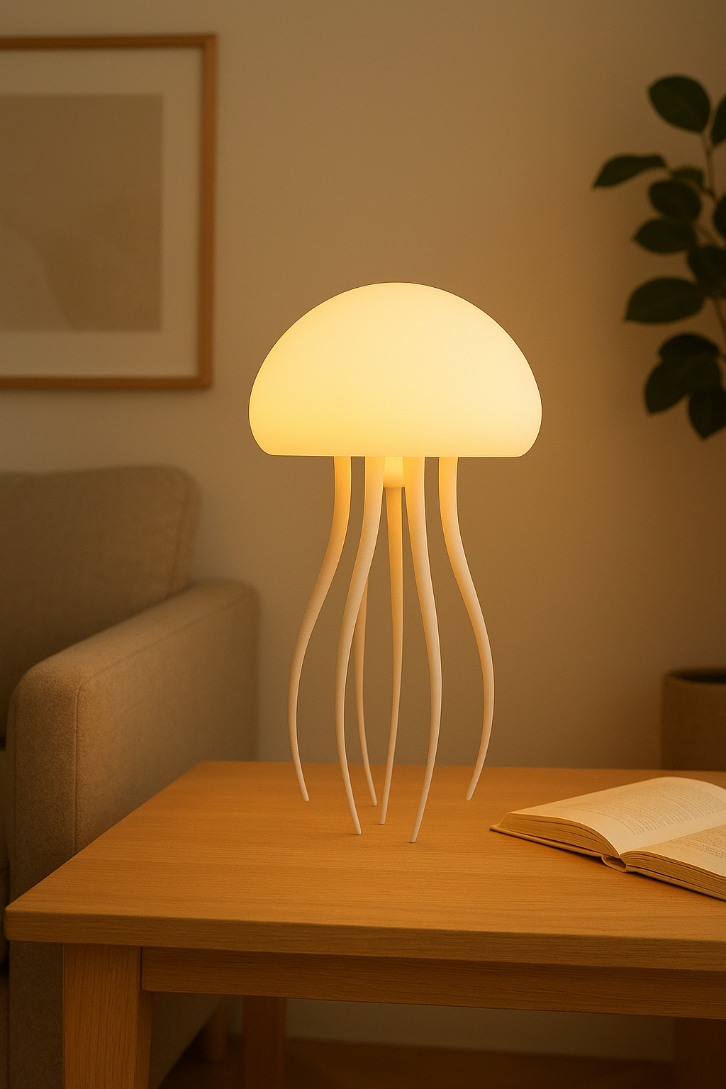 🌊 Jellyfish Mood Lamp – A Serene Glow for Your Modern Space ✨