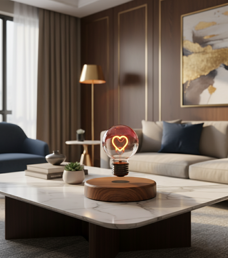 Magnetic Suspension Bulb Love Small Night Lamp ✨