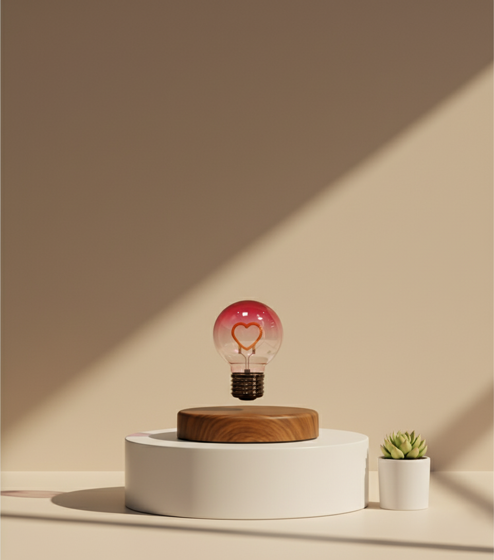 Magnetic Suspension Bulb Love Small Night Lamp ✨