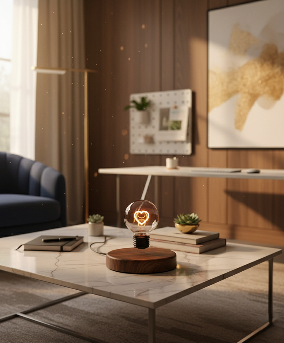 Magnetic Suspension Bulb Love Small Night Lamp ✨