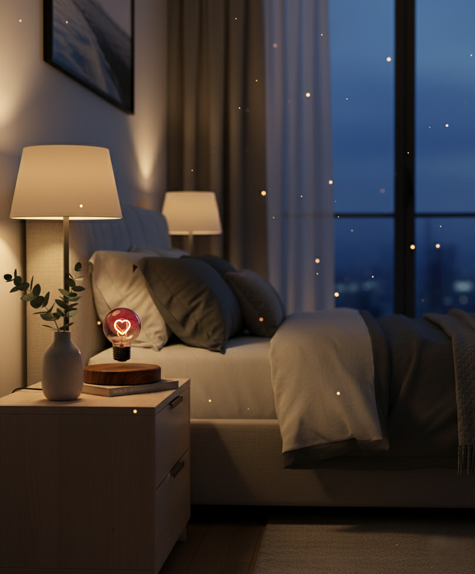 Magnetic Suspension Bulb Love Small Night Lamp ✨